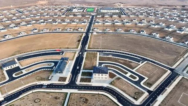 Ağdam rayonunun Sarıcalı kəndinin tikintisi — foto 2